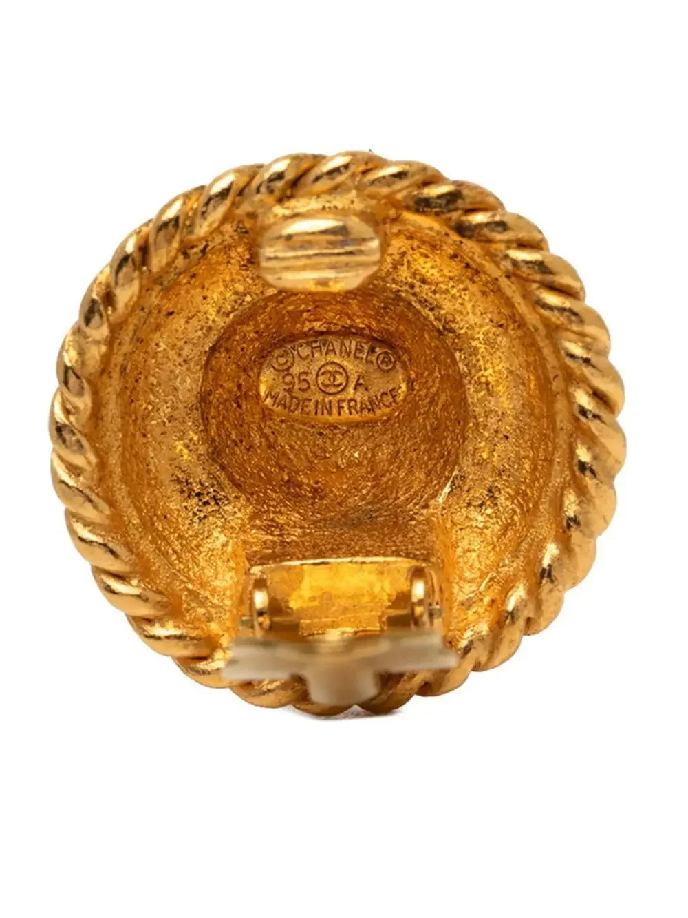 Chanel Vintage Clip-On Earrings Logo #327544C52B
